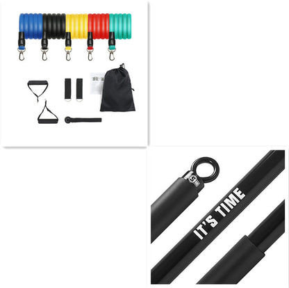 Fitness Tpe Latex 11 Piece Set Tensioner